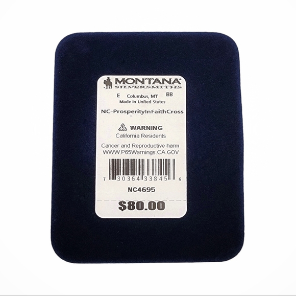 Montana Silversmiths Fine Silver Prosperity In Faith Cross Necklace MSRP $80 - Picture 3 of 9